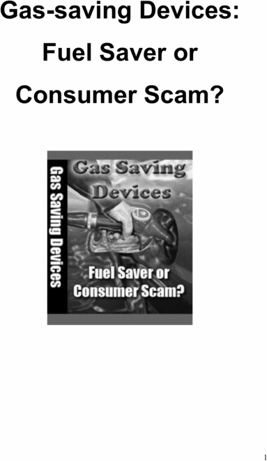 Product picture GasSavingDevices
